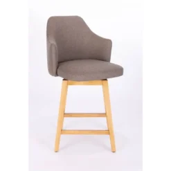 Kinston Swivel Curved Back Upholstered Counter Height Barstool - Threshold™ -Baxton Studio Sales Store GUEST ac591056 690f 4419 9a77 7e7acc88ba5d