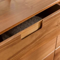 Mid-Century Modern Groove Wood 6 Drawer Dresser - Saracina Home -Baxton Studio Sales Store GUEST acae644a 11b4 4991 825d c7f6901a557e