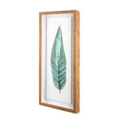 (Set Of 3) 28"x12" Framed Leaves Decorative Wall Art White - Threshold™ -Baxton Studio Sales Store GUEST acdaaf97 e396 42ba 9510 65abb8f5a8a9
