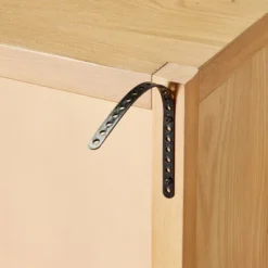 Grooved Wood With Glass 2-Door Cabinet - Natural - Hearth & Hand™ With Magnolia -Baxton Studio Sales Store GUEST ad828782 66cb 4ad3 92bb c319b1b88f26