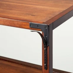 70" 5-Shelf Wood & Cane Transitional Vertical Bookshelf - Brown - Hearth & Hand™ With Magnolia -Baxton Studio Sales Store GUEST ae1809fc 7bac 45c5 b57e 363960f40efe