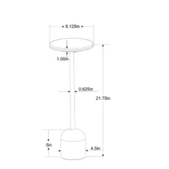 Marble Top Drink Side Table - Brass/White - Hearth & Hand™ With Magnolia -Baxton Studio Sales Store GUEST ae4318a5 b344 4c26 bac4 a7044e6cc4c2