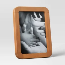 Rounded Corner Medium Wood Single Image Table Frame Brown - Threshold™ -Baxton Studio Sales Store GUEST aeaeb5b7 44c7 47fb 8eca 6a931e23c090