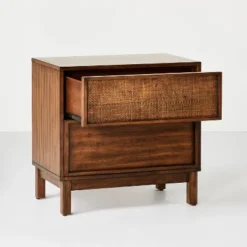Wood & Cane Transitional Nightstand - Hearth & Hand™ With Magnolia 12 Wood & Cane Transitional Nightstand - Hearth & Hand™ With Magnolia -Baxton Studio Sales Store GUEST af59a1ab 4868 4ff5 ab07 150c54a02150