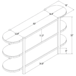 32" Portola Hills 3 Shelf Horizontal Bookcase - Threshold™ Designed With Studio McGee 16 32" Portola Hills 3 Shelf Horizontal Bookcase - Threshold™ Designed With Studio McGee -Baxton Studio Sales Store GUEST b29322d3 efb6 44c0 a459 930a88eaa026