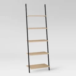 72" Loring 5 Shelf Leaning Bookshelf - Threshold™ -Baxton Studio Sales Store GUEST b2f506da fcdc 4735 b10b d49aa58dbbd8