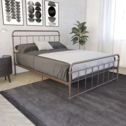 Waldorf Metal Bed - Room & Joy -Baxton Studio Sales Store GUEST b45f8aac ae6d 4f9f bc7c 95286dbaa7f0