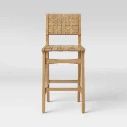 Ceylon Woven And Wood Barstool - Threshold™ -Baxton Studio Sales Store GUEST b47c260b 137b 44bc 8227 ee206ab69657