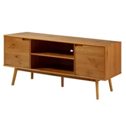 Solid Wood Mid-Century Modern TV Stand For TVs Up To 80" - Saracina Home -Baxton Studio Sales Store GUEST b4ef855d 4d09 4e84 b45e 237d42433b01
