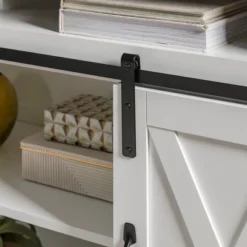 Transitional Sliding Barndoor Highboy TV Stand For TVs Up To 58" - Saracina Home 29 Transitional Sliding Barndoor Highboy TV Stand For TVs Up To 58" - Saracina Home -Baxton Studio Sales Store GUEST b5a3e537 90f4 4e58 a208 0c36538d1d04
