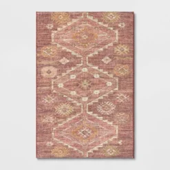 Southbury Washable Printed Diamond Persian Style Rug Rust - Threshold™ -Baxton Studio Sales Store GUEST b5d6df13 0c44 4a2b b43b 41b2a9d69bf7
