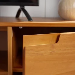 Solid Wood Mid-Century Modern TV Stand For TVs Up To 80" - Saracina Home -Baxton Studio Sales Store GUEST b78e54f7 947a 4b3c 9e8b b3b9f13c7373