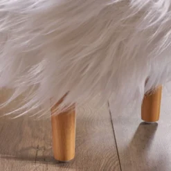 Levi Furry Yak Ottoman - Christopher Knight Home -Baxton Studio Sales Store GUEST b7db69cd 3979 4373 bff3 2eabeb26ff7d