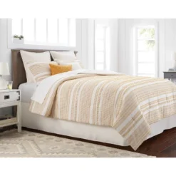 8pc Clipped Jacquard Stripe Comforter Bedding Set - Threshold™ -Baxton Studio Sales Store GUEST b9b7e65b 3b3c 4b4f a425 d762225141ed