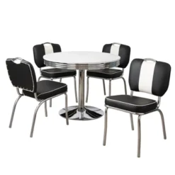 5pc Raleigh Retro Dining Set - Buylateral -Baxton Studio Sales Store GUEST b9ecefab 0d39 4c2c 9f09 ede3db3d02fa