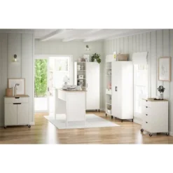 36" Vario 2 Door Wide Storage Cabinet White - Room & Joy -Baxton Studio Sales Store GUEST ba09a549 5d33 48f0 a8fc 0a2dd08fb8d3