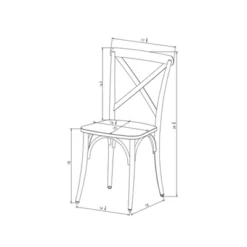 Set Of 2 Malden French Bistro Dining Chair Black - Threshold™ -Baxton Studio Sales Store GUEST be93dcf6 6a27 4d9e 83a8 3927be01d462