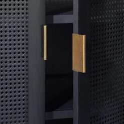 66" East Bluff Woven Cabinet Black - Threshold™ Designed With Studio McGee -Baxton Studio Sales Store GUEST c257520a eec7 407a b715 3ee6acc782cd