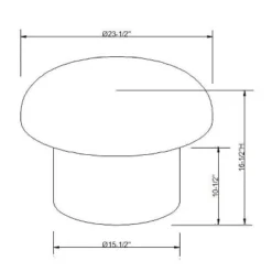 Maddalena Mushroom Stool - Opalhouse™ Designed With Jungalow™ -Baxton Studio Sales Store GUEST c2878331 038a 4ac5 ad14 266eb978ce44
