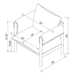 Arbon Wood Dowel Accent Chair With Cushion Arms - Threshold™ Designed With Studio McGee 11 Arbon Wood Dowel Accent Chair With Cushion Arms - Threshold™ Designed With Studio McGee -Baxton Studio Sales Store GUEST c429d501 6755 4c8a 864f afd6717b29db