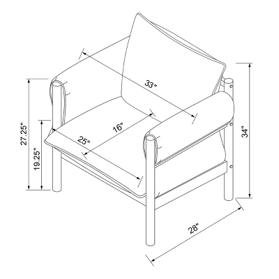 Arbon Wood Dowel Accent Chair With Cushion Arms - Threshold™ Designed With Studio McGee 6 Arbon Wood Dowel Accent Chair With Cushion Arms - Threshold™ Designed With Studio McGee - Image 6