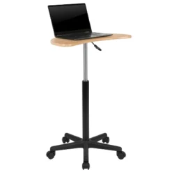 Emma And Oliver Sit To Stand Mobile Laptop Computer Desk - Portable Rolling Standing Desk -Baxton Studio Sales Store GUEST c469442b 83d5 4322 8e60 9480126138fc