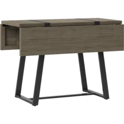 Brimfield Metal Base Extendable Dining Table Brown - Threshold™ -Baxton Studio Sales Store GUEST c4bbb164 0ea0 4507 8b94 e6b05687e2be