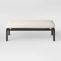 Ryegate 2pc 4' Mini Patio Daybed With Ottoman Weathered Teak - Threshold™ -Baxton Studio Sales Store GUEST c54a025c 0c05 41ba a278 f43cfc523ab2