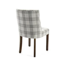 2pk Harman Contemporary Upholstered Plaid Dining Chairs Gray/Light Beige/Brown - Christopher Knight Home -Baxton Studio Sales Store GUEST c59b166c df3d 4761 8d46 d228bd9e258f