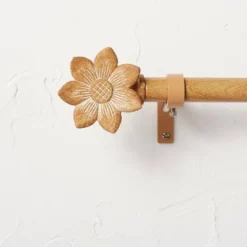 Flower Faux Wood Curtain Rod Natural Wood - Opalhouse™ Designed With Jungalow™ -Baxton Studio Sales Store GUEST c5b5a613 8f9b 4e84 9eff 5ca6e3369a7b
