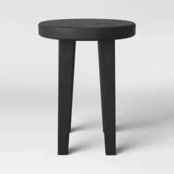Woodland Carved Wood Accent Table - Black - Threshold -Baxton Studio Sales Store GUEST c81a09d3 1741 4f8f 8822 8ba23599b9d6