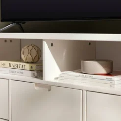 Cara Mid-Century Modern 3 Drawer Corner TV Stand For TVs Up To 58" - Saracina Home -Baxton Studio Sales Store GUEST c84185b3 2218 44f2 8f9f 46919812d8aa