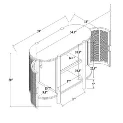 Portola Hills Caned Door Console With Shelves - Threshold™ Designed With Studio McGee -Baxton Studio Sales Store GUEST ca010533 3434 4baa 9362 bdbf17be2193