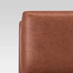 Gelbin Faux Leather Slipper Chair With Wood Legs - Threshold™ -Baxton Studio Sales Store GUEST ca30ad32 100b 42bf 8d48 be6ce0a7edc1