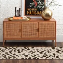 Daffodil Leopard Print Woven Rug - Threshold™ -Baxton Studio Sales Store GUEST ca6f0185 7f07 4025 bbdb 2103d7e23c18