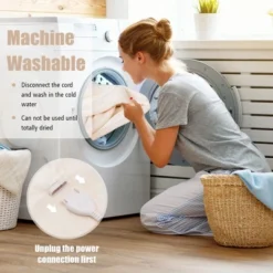 Tangkula 62"x84"/84"x90" Heated Blanket Twin/Queen Size Electric Heated Throw Blanket W/ Timer -Baxton Studio Sales Store GUEST ca86a5bd dd6f 45b5 9b97 25189941f4d0