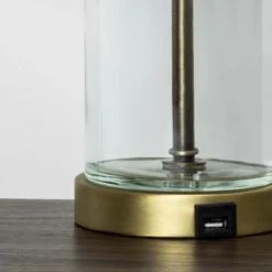 Fillable Accent With USB Table Lamp Brass - Threshold -Baxton Studio Sales Store GUEST cde816b4 4d22 45b7 aad0 2e1664c1a18c