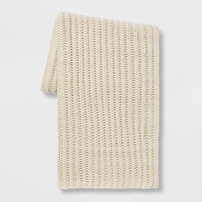 Chunky Knit Reversible Throw Blanket - Threshold™ 7 Chunky Knit Reversible Throw Blanket - Threshold™ - Image 7