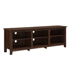 Transitional 6 Cubby Wood Open Storage Wood TV Stand For TVs Up To 80"- Saracina Home -Baxton Studio Sales Store GUEST d09d53fd 86be 4590 8f8d 330fc60b11ce