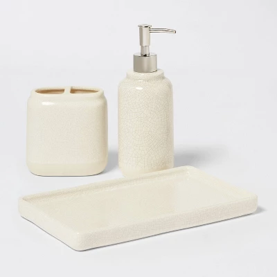 Vanity Tray Crackle Cream - Threshold™ 3 Vanity Tray Crackle Cream - Threshold™ - Image 3