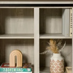 Modern Transitional Sliding Barndoor TV Stand For TVs Up To 65"- Saracina Home -Baxton Studio Sales Store GUEST d3087714 89cf 49a7 a646 e6be363a03a6