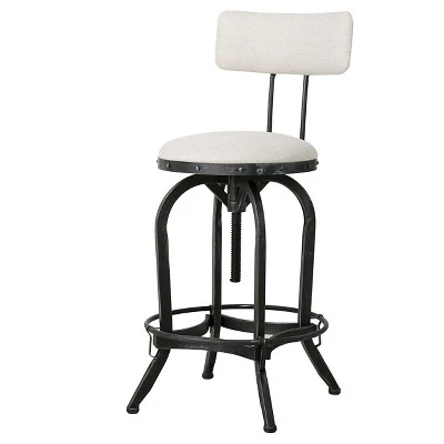 Stirling Adjustable Barstool - Christopher Knight Home 4 Stirling Adjustable Barstool - Christopher Knight Home - Image 4