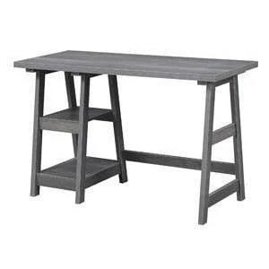 Designs2Go Trestle Desk With Shelves - Breighton Home 4 Designs2Go Trestle Desk With Shelves - Breighton Home - Image 4