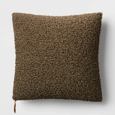 Oversized Teddy Boucle Toss Square Throw Pillow - Threshold™ 5 Oversized Teddy Boucle Toss Square Throw Pillow - Threshold™ - Image 5