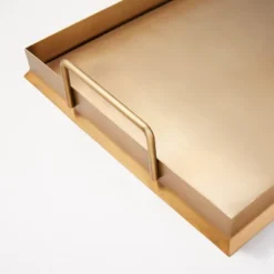Beveled 12" X 16" Metal Decor Tray Brass Finish - Hearth & Hand™ With Magnolia -Baxton Studio Sales Store GUEST d65f60f1 7931 46c6 9fde 1ee80041ecb1