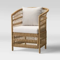 Mulberry 3pc Patio Chat Set - Natural - Threshold™ -Baxton Studio Sales Store GUEST d697f25a 633a 4696 a0ba 02dbdd03ac0d