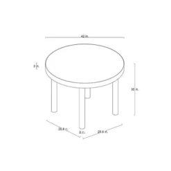 Northvale Round Wood Dining Table - Threshold™ Designed With Studio McGee -Baxton Studio Sales Store GUEST d6a4b332 213c 4a65 807a feb3bf9b8317