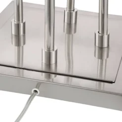 Possini Euro Design Athena Modern Floor Lamp 72" Tall Brushed Nickel 4 Light Tree Clear Outer Opal Inner Double Glass Shade For Living Room Bedroom -Baxton Studio Sales Store GUEST d806742c ab0c 4bf0 9f15 c25e0259f944