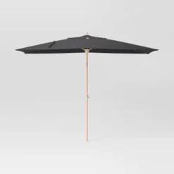 10'x6' Rectangular Market Patio Umbrella - Light Wood Pole - Threshold™ -Baxton Studio Sales Store GUEST d89187f0 45e4 4db4 80b8 710bf9167e62