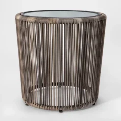 Latigo 3pc Rattan Patio Chat Set, Outdoor Furniture Set - Gray/Brown - Opalhouse™ -Baxton Studio Sales Store GUEST d8cebc9c de65 46b7 835c a1ae4a0dd376